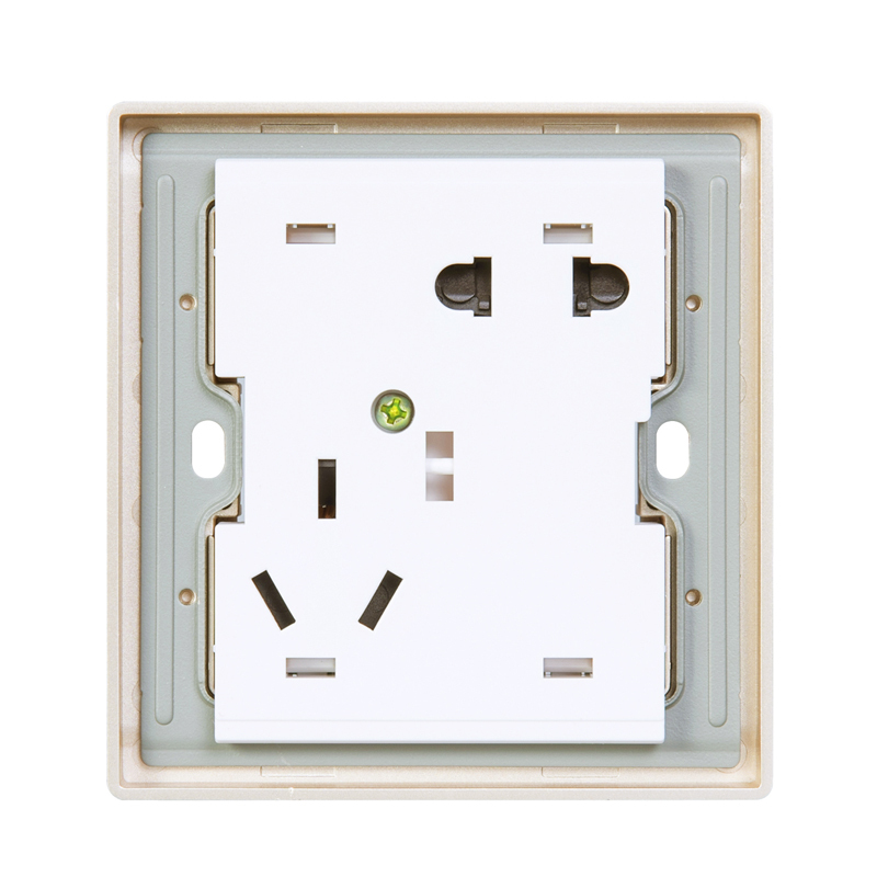 正泰chnt电工开关插座面板86型pvc材质2h无边框大面板大间距二三极斜