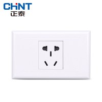 正泰(CHNT)墙壁开关118型开关插座 NEW5G 一位/二位PVC材质电源插座