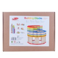 【260片建筑棒】加拿大ACOOL 1-3-5-6岁-10岁以上 儿童建筑棒建筑插片积木 随意拼搭 配说明书收纳袋