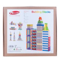 【420片建筑棒】加拿大ACOOL 1-3-5-6岁-10岁以上 儿童建筑棒建筑插片积木 随意拼搭 配说明书收纳袋