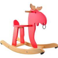 AC木马 1-3-8岁小男孩女孩婴儿童宝宝木马早教木制质全实木摇摇马玩具