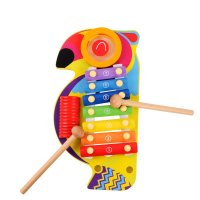 MM鹦鹉敲琴 1-3岁宝宝早教益智力敲打乐器八音小木琴敲琴男孩女孩婴儿童玩具