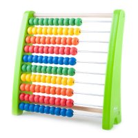 珠算架绿色_1-3-6周岁婴幼儿童宝宝益智玩具珠算架男孩女孩早教亲子算数锻炼