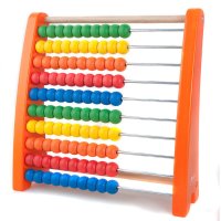 珠算架橙色_1-3-6周岁婴幼儿童宝宝益智玩具珠算架男孩女孩早教亲子算数锻炼