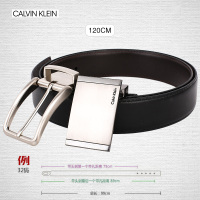 美国Calvin Klein凯文克莱CK男士皮带双带扣商务休闲针扣腰带礼盒