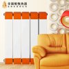 金旗舰 铜铝复合暖气片75x75 散热器 质保30年 立体防伪系统 奥运工程选用产品 白+橘红 1500mm高