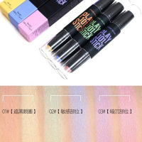 ETUDE HOUSE伊蒂之屋彩色双头高光修容棒#03粉色+紫色1.7g*2 定妆修容 粉底/遮瑕膏/笔 非粉底