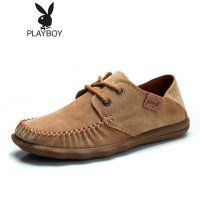 花花公子男士休闲鞋英伦时尚流行男鞋韩版真皮板鞋子男CX36103