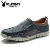 花花公子男鞋网面透气休闲鞋2016年夏秋季潮流板鞋男套脚懒人鞋CX36129