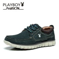 花花公子PLAYBOY 新款都市时尚休闲鞋 复古潮流男鞋手工软底鞋 CX36173