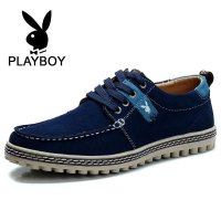 花花公子2016新款潮流男鞋时尚百搭板鞋男士休闲鞋单鞋子 CX237518