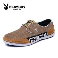 花花公子新款潮流男鞋透气帆布鞋休闲鞋低帮板鞋子 CX37044