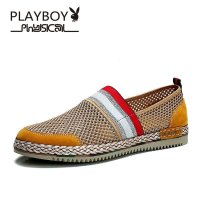 花花公子2016新款夏季时尚网面鞋透气清凉时尚男士休闲鞋懒人鞋 CX137557