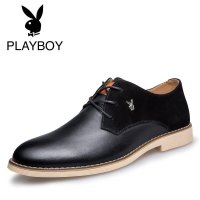 花花公子（PLAYBOY）休闲鞋 秋季新款时尚男鞋 韩版系带 休闲 皮鞋 2153-323545