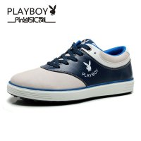 花花公子PLAYBOY 男鞋 2016 新款英伦板鞋拼色时尚旅游休闲鞋 CX239518