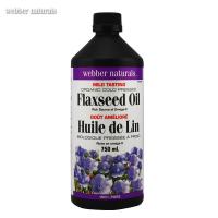 伟博(Webber Naturals) 有机冷榨亚麻籽油 750ml 加拿大原装进口