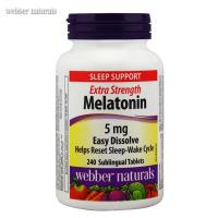 伟博(Webber Naturals) 美乐通宁褪黑素片 240粒 加拿大原装进口