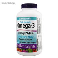 伟博(Webber Naturals) 深海鱼油Omega-3 180粒 加拿大原装进口