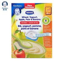 嘉宝(Gerber) 进口婴儿辅食 8个月+小麦、酸奶、苹果、梨和香蕉米糊227g 嘉宝米粉米糊