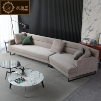 北欧布艺沙发客厅组合整装简约现代大小户型羽绒可拆洗工业风家具