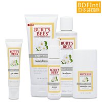 [美国Burt's Bees小蜜蜂] 微光雏菊5件套(洗面奶+爽肤水+精华液+眼霜+日霜)零敏美白滋润 延缓肌肤老化