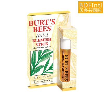 BURT'S BEES 美国小蜜蜂 天然茶树油草本祛痘 护肤修护精华棒