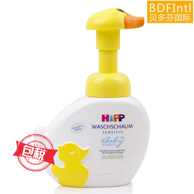 [德国HiPP喜宝]小鸭子洁面泡沫洗手洗脸液 250ml