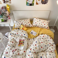 策霸加厚磨毛纯棉全棉秋冬四件套学生宿舍三件套床单被套床上用品