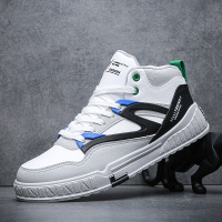 2022春秋新款时尚男鞋纤皮百搭潮流休闲运动风中邦厚底男鞋