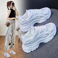 韩版老爹鞋女2022春季新款透气运动鞋ins潮厚底休闲鞋街拍B01