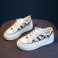 2022新款小白鞋女 韩版松糕底大码女鞋41-43休闲厚[购买请备注颜色]
