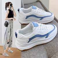 2022春季新款网红老爹鞋女韩版ins潮休闲皮厚底运动鞋女