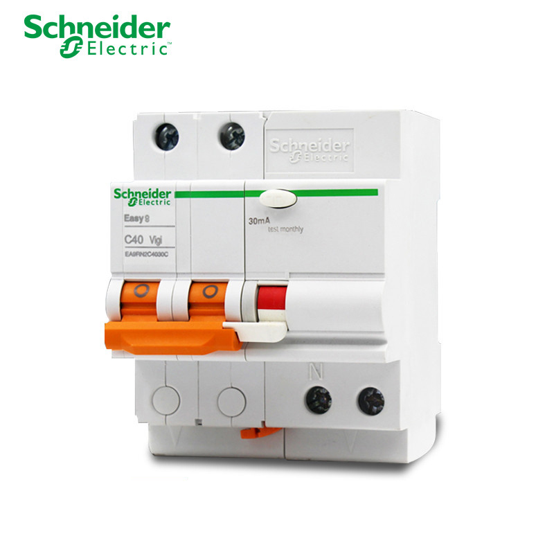 施耐德电气（Schneider Electric）断路器 漏电保护器 E9系列2P40A带漏保空气开关