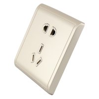 施耐德电气（Schneider Electric）丰尚系列 沉醉金 开关插座面板86型电源插座10只装套餐