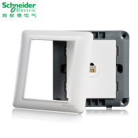 施耐德电气（Schneider Electric）开关插座 单联电话插座面板 墙壁弱电 睿意白