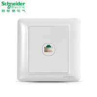 施耐德电气（Schneider Electric） 开关插座 单联电脑信息网络插座面板 墙壁弱电 睿意白