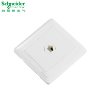 施耐德电气（Schneider Electric） 开关插座 单联电脑信息网络插座面板 墙壁弱电 睿意白
