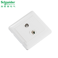 施耐德电气（Schneider Electric）开关插座 电脑电视插座 信息插座面板墙壁弱电 睿意白