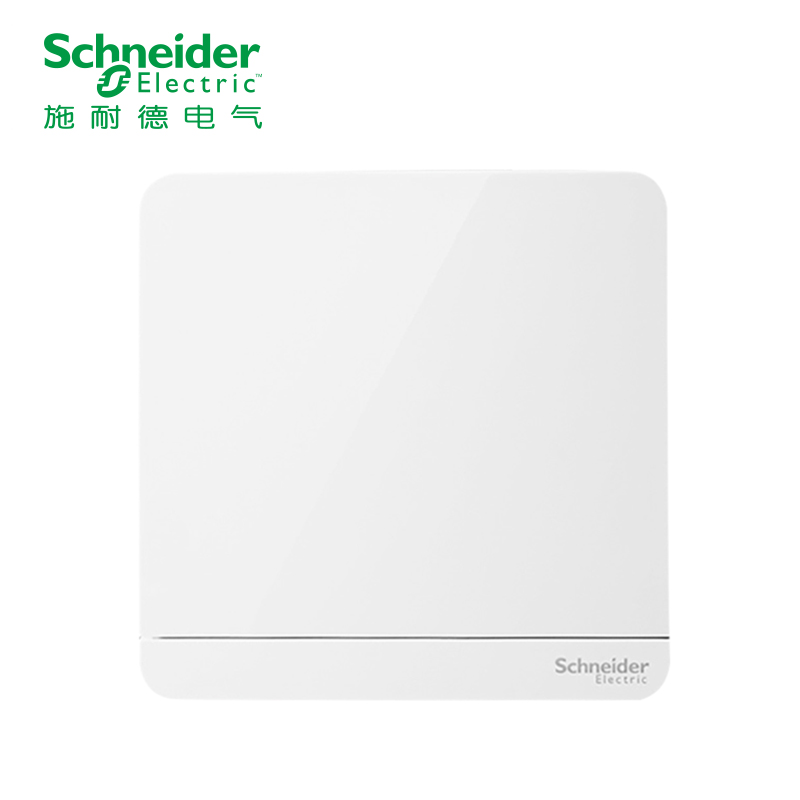 施耐德电气（Schneider Electric）绎尚系列镜瓷白电源插座 86型 五孔插座 墙壁电源 开关面板