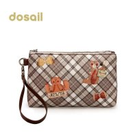 多彩汇 摩卡世界 手包帆布韩版卡通手抓包女士钱包手拿包DS1009