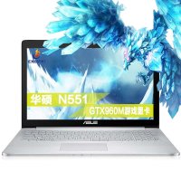 华硕(ASUS) N551JW4200 游戏笔记本 酷睿i5-4200H 4G 高转1TB GTX960M 独显 高清