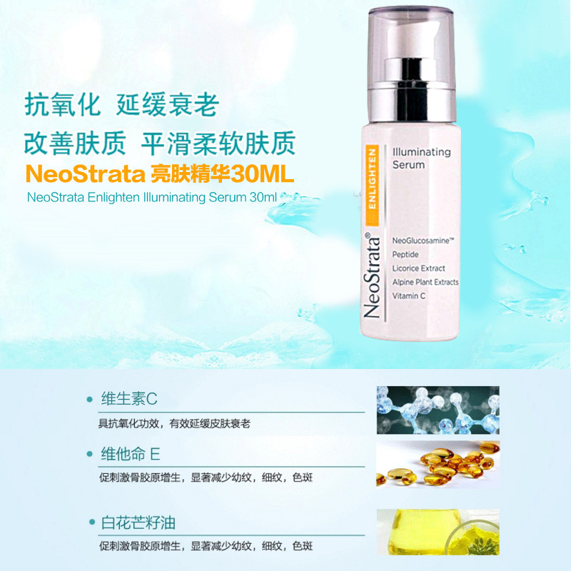 亮肤精华30ml NeoStrata芯丝翠 平滑肤质 修复暗疮[海外购 澳洲直邮]