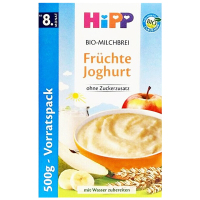Hipp 德国喜宝 婴幼儿有机多种水果牛奶谷物米粉 500g 8个月以上