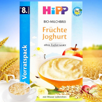 Hipp 德国喜宝 婴幼儿有机多种水果牛奶谷物米粉 500g 8个月以上