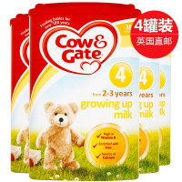 【英国直邮】4罐装 Cow&Gate 英国牛栏 婴幼儿配方奶粉 4段 800g/罐 2-3岁