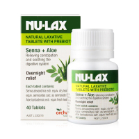 澳洲Nu-lax乐康膏片40粒乐康片天然果蔬纤维便携装原味芦荟
