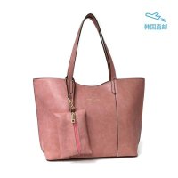 韩国THE BNG 高级皮革女包 托特包 购物包 内附小零钱包