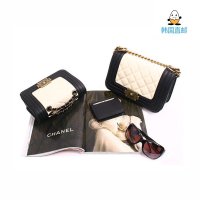 [鸡蛋城]韩国EVADA女包 菱格链条单肩包 颜色拼接