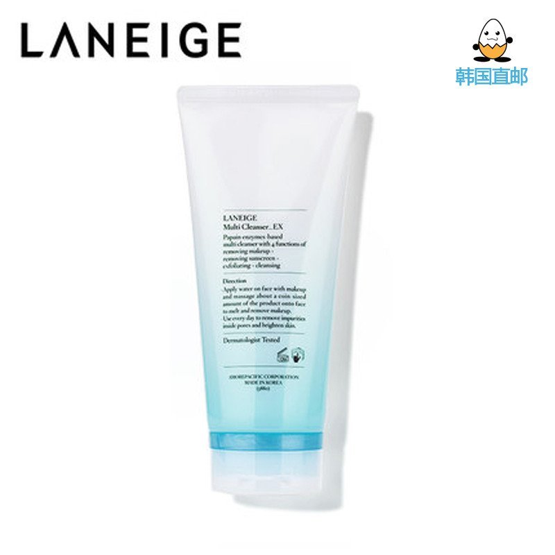 [鸡蛋城] LANEIGE/兰芝多效净肤洁颜膏180ml 四效合一洗面奶 洁面乳