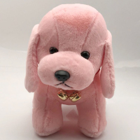 仿真泰迪狗毛绒玩具项圈狗玩偶拉布拉多狗狗公仔布娃娃狗年吉祥物节日礼物